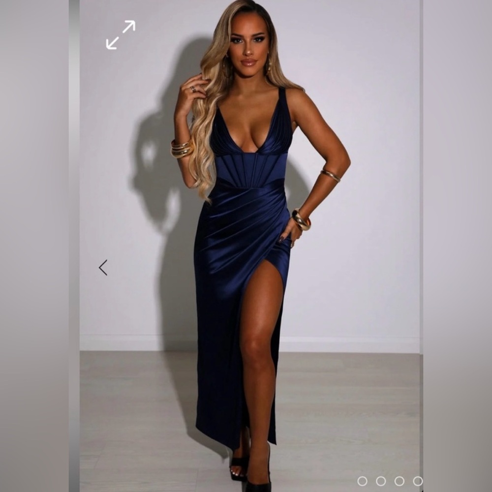 Babyboo CORDELIA MAXI DRESS - NAVY